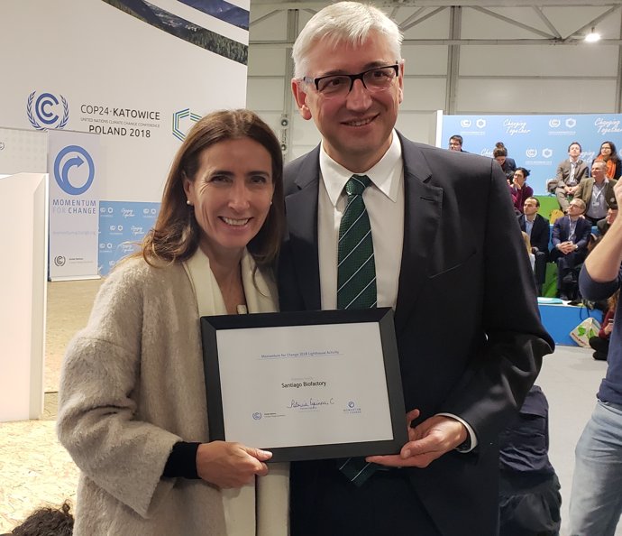La ONU premia a SUEZ en la COP24 por desarrollar biofactorías en Chile