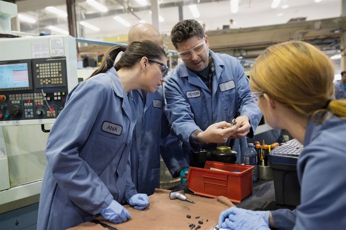 Un momento de la formación Incorpora de La Caixa, trabajar, inserción laboral