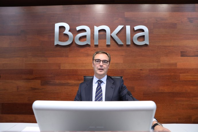 El consejero delegado de Bankia, José Sevilla, presenta en Madrid los resultados