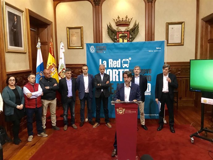 Rueda de prensa en el Ayuntamiento de La Orotava