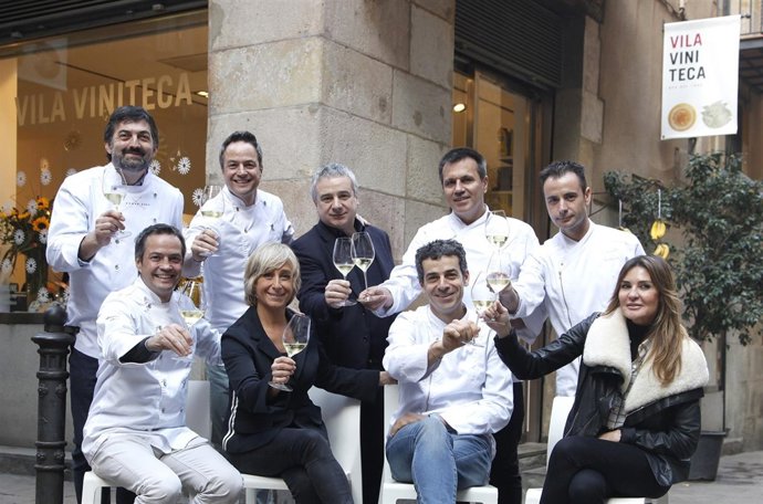 Q.Vila (Viniteca), chefs F.Rovira,S.Hofmann,Torres,M.Casañas,O.Castro,E.Xatruch