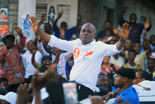 Candidato opositor congoleño Martin Fayulu