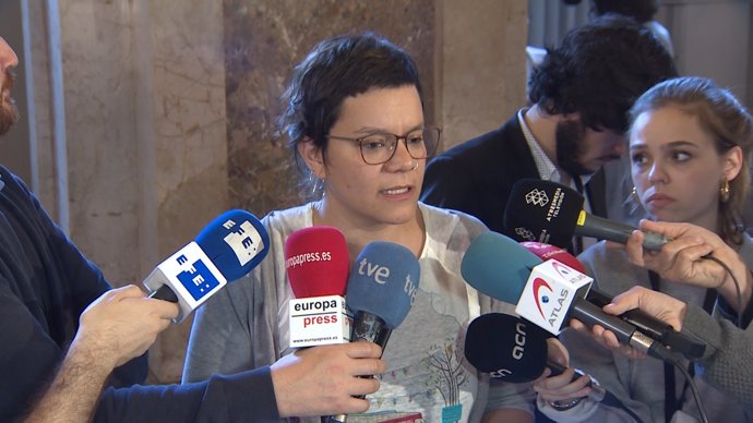 La diputada de la CUP, Natàlia Sànchez (ARXIU)