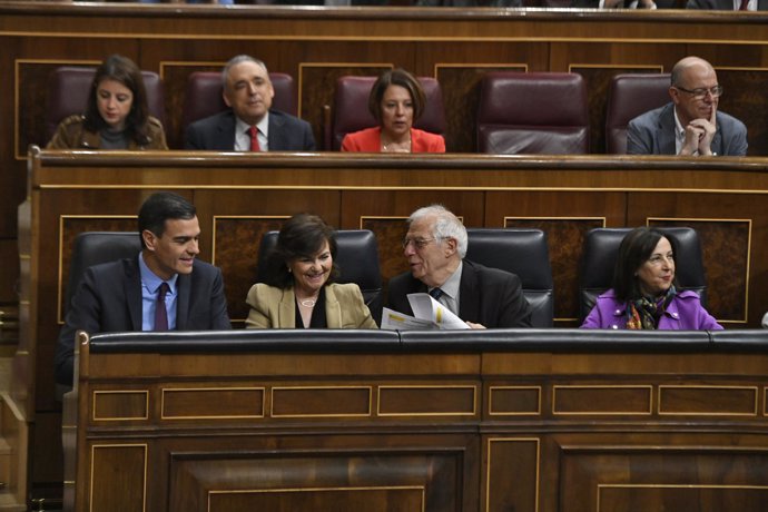 Pedro Sánchez comparece en el Congreso para informar de la situación en Catalu