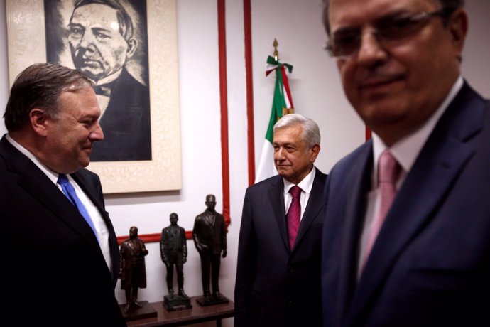 Mike Pompeo y Andrés Manuel López Obrador