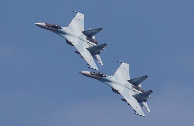 Aviones de combate Su-25 rusos en Riazán (archivo)