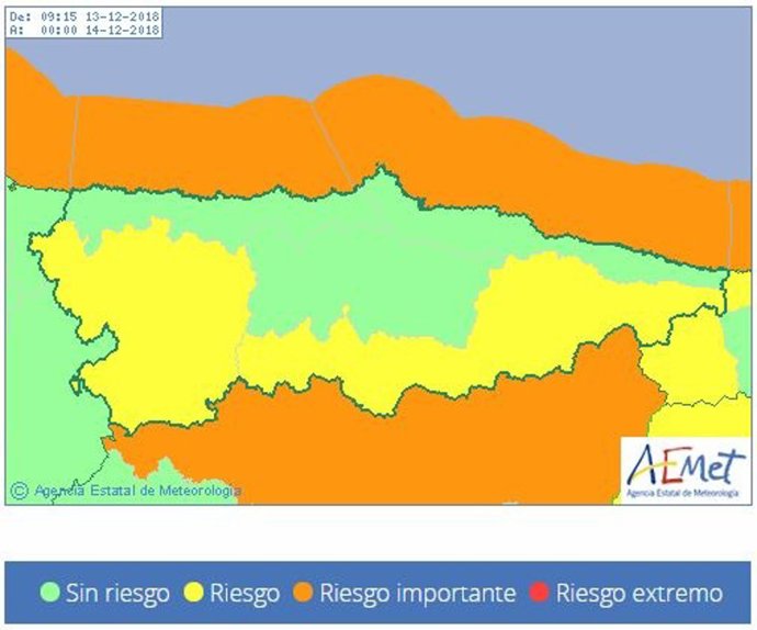 RIESGOS POR FENÓMENOS COSTEROS Y NIEVE EN ASTURIAS