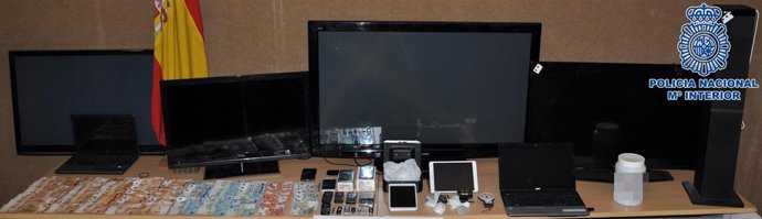 Material incautado por Policía Nacional