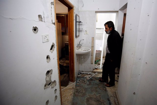 Vivienda donde un palestino ha muerto abatido por las fuerzas israelíes