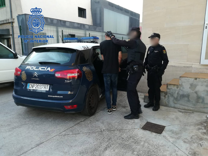 El detenido por robos en hoteles