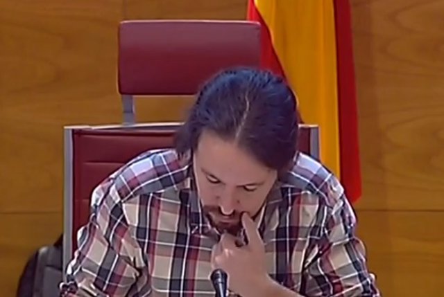 Pablo Iglesias compareix a la comissió sobre finançament dels partits