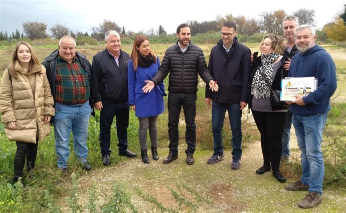 Daniel Pérez en rueda de prensa en Churriana