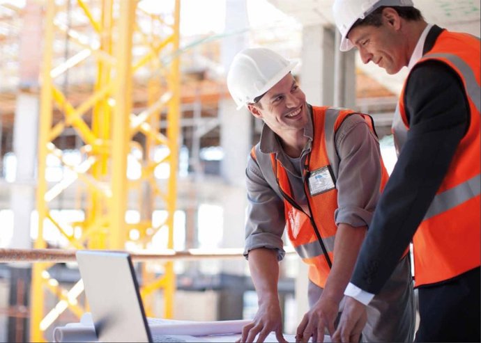 Trabajador, ingeniería, construcción, trabajo, empleo