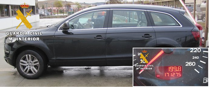 Vehículo cuyo kilometraje ha sido rebajado.