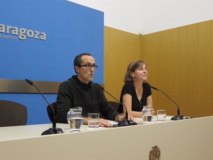 Alberto Cubero y Teresa Artigas, del Ayuntamiento de Zaragoza