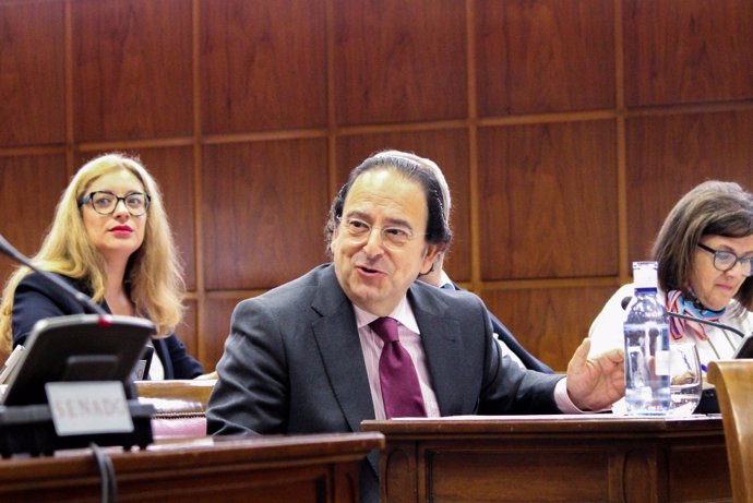 Luis Aznar, portavoz del PP en la Comisión de investigación del Senado
