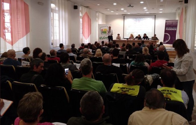 Foto del anterior encuentro de  Podemos e IU