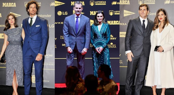 Sandra Gago y Feliciano López, Los Reyes Felipe y Letizia e Iker Casillas y Sara