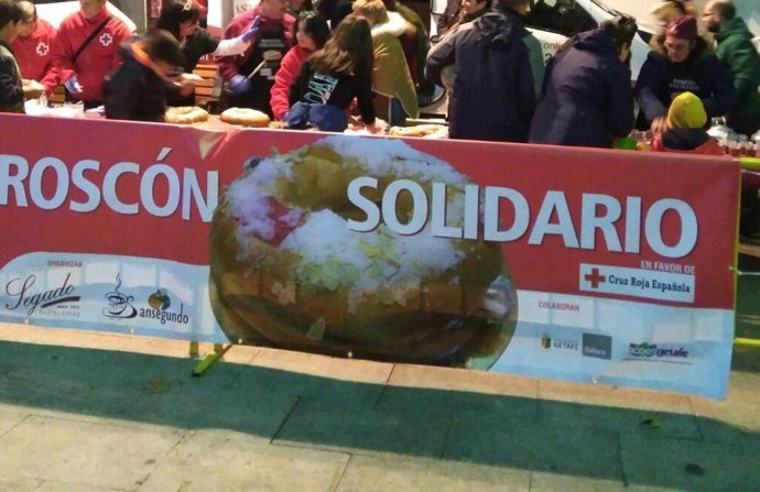 Roscón solidario en Getafe