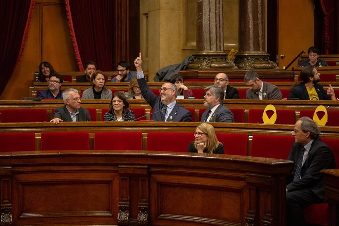 Pleno en el Parlament de Catalunya