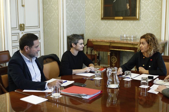 Reunión de la ministra de Política Territorial, Meitxell Batet, con los portavoc