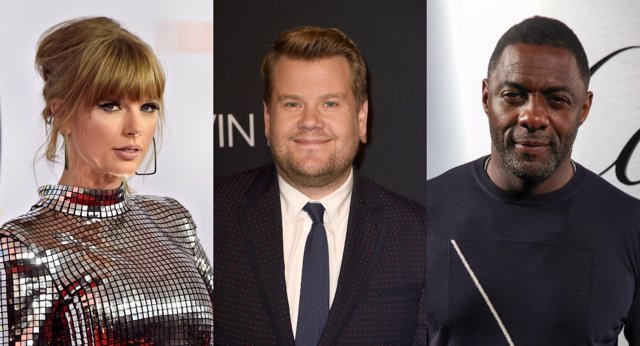 Taylor Swift, James Corden, Idris Elba