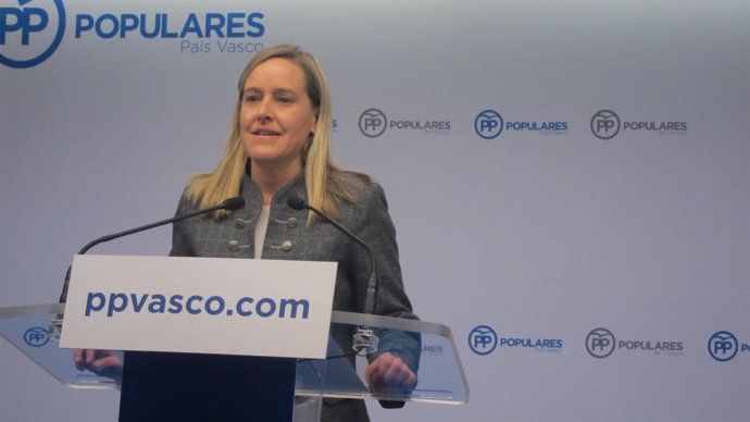 La secretaria general del PP vasco, Amaya Fernández