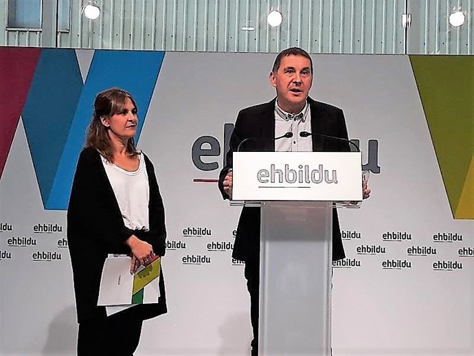 Arnaldo Otegi en rueda de prensa sobre Presupuestos 