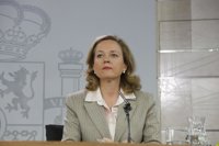 Calviño afirma que las previsiones del Banco de España están "en línea" con las del Gobierno