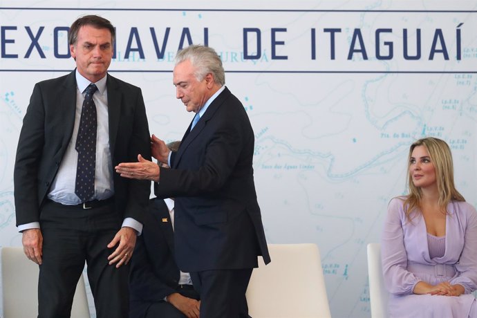Jair Bolsonaro y Michel Temer