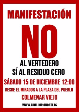 Cartel de la manifestación