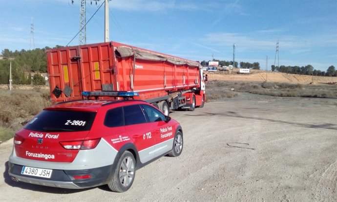 Camión inmovilizado por positivo en alcohol y cocaína