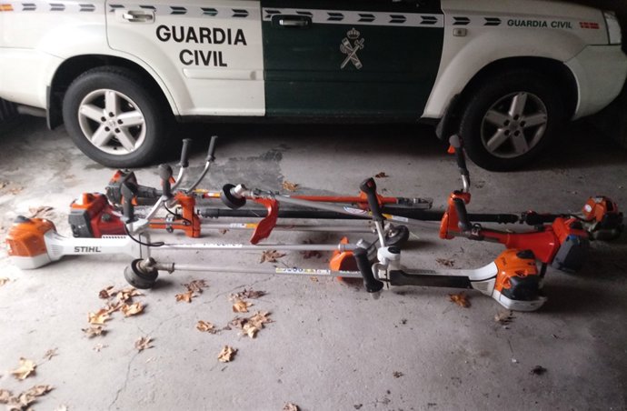 Desbrozadoras recuperadas en Ponte Caldelas