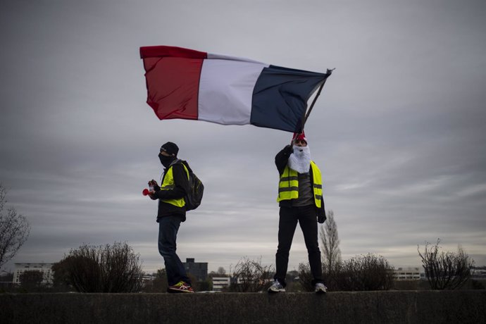 Imágenes de las concentraciones en Toulouse en el quinto sábado de protestas de 