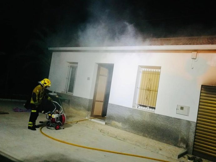 Extinción del incendio