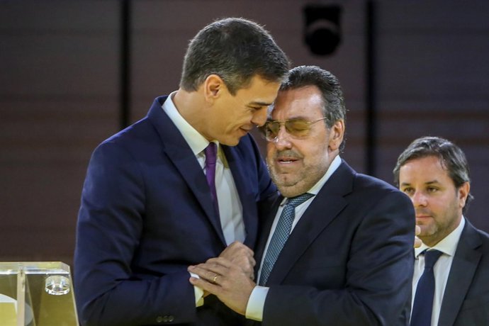 El presidente del Gobierno, Pedro Sánchez, asiste al acto de conmemoración del 8