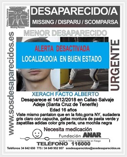 Cartel alerta desactivada