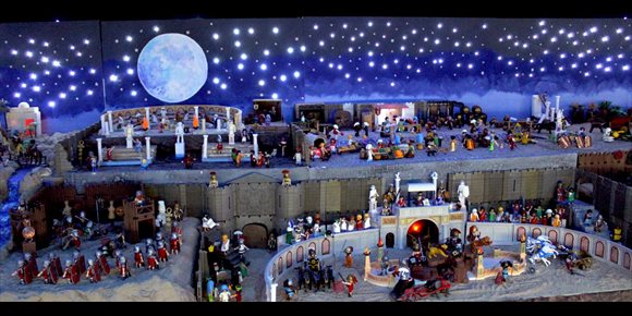 8. El belén de Playmobil de más de 3.000 piezas de Argés se podrá visitar hasta el 5 de enero