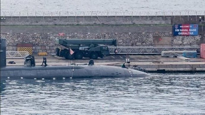 Submarino en Gibraltar en una imagen de archivo
