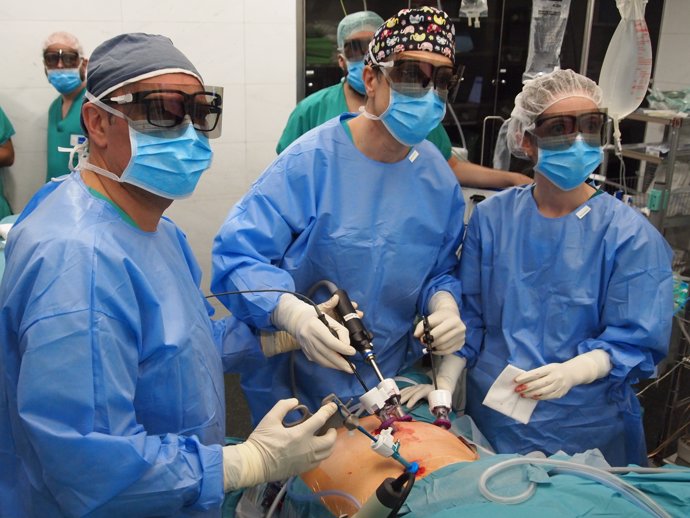 Operació de laparoscòpia de pàncrees a l'Hospital del Mar