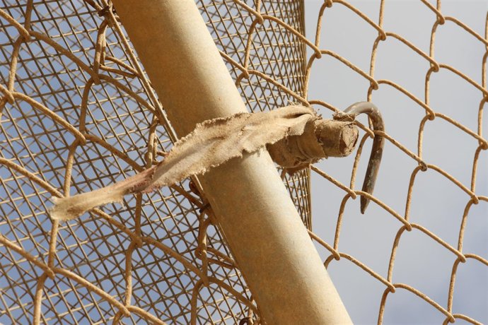 La valla de Melilla tras un salto masivo.