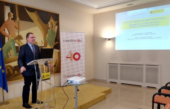 El delegado de la AEMET en Asturias, Ángel Gómez