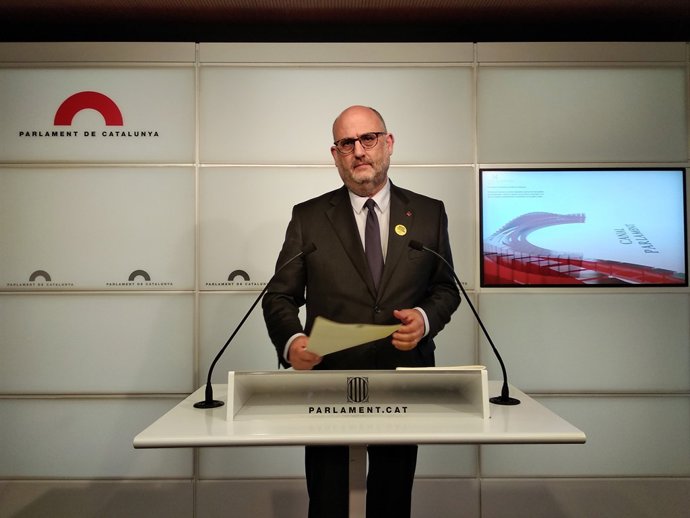 El portaveu adjunt de JxCat, Eduard Pujol