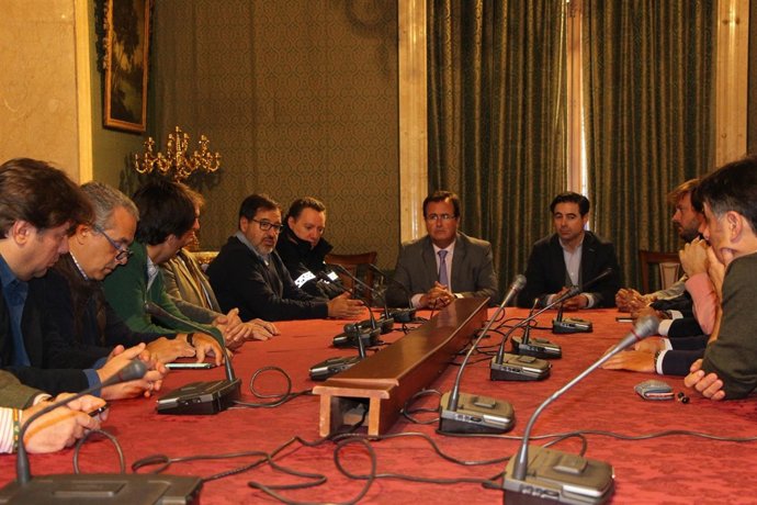 Juan Carlos Cabrera con la Asociación Empresarial de Hostelería de Sevilla
