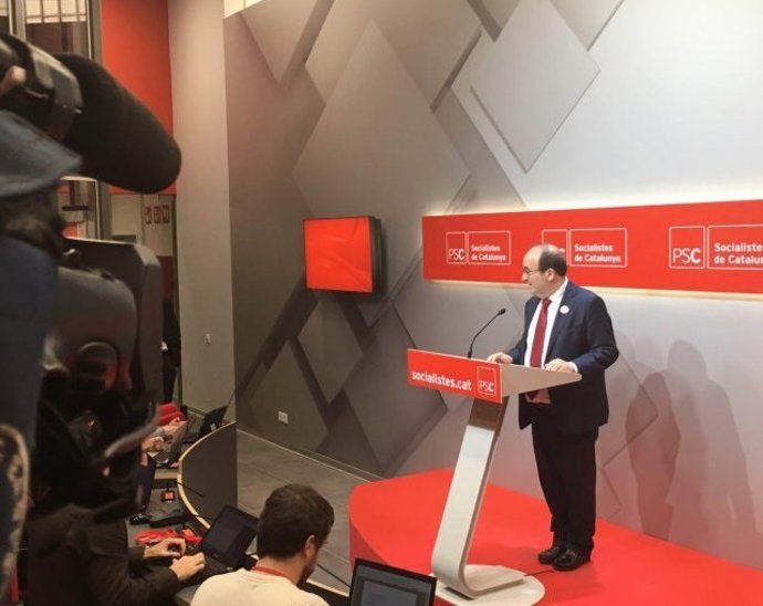 El líder del PSC, Miquel Iceta