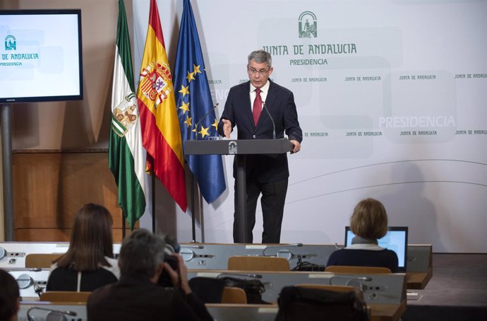 El portavoz del Gobierno andaluz en funciones, Juan Carlos Blanco
