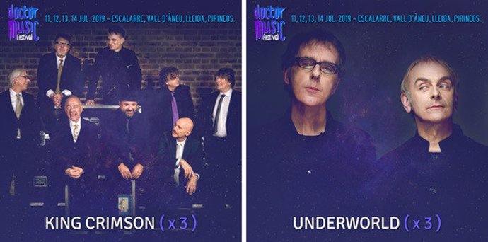 King Crimson y Underworld, en el Doctor Music Festival