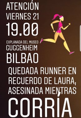 Cartel de la quedada runner por Laura Luelmo