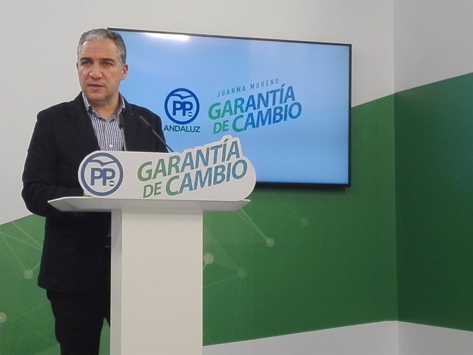 El portavoz del PP-A y coordinador de la campaña electoral, Elías Bendodo