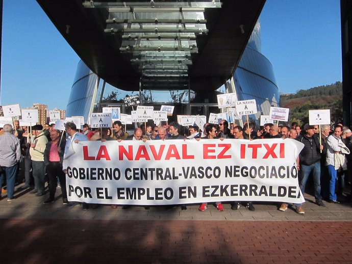 Comité de La Naval se concentra en Bilbao este miércoles por una solución